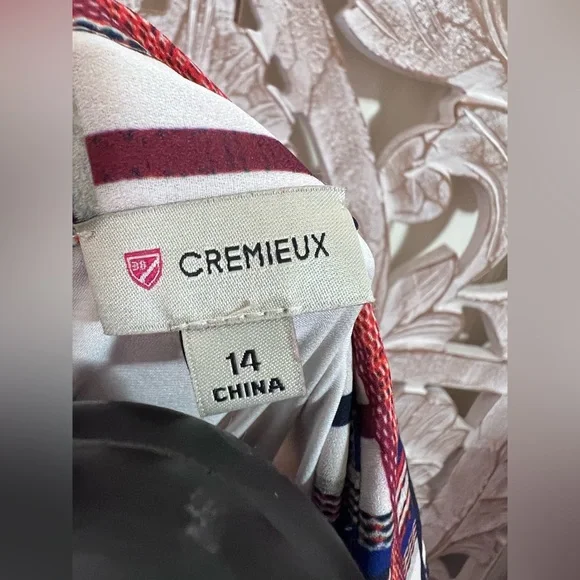 EUC Cremieux Long Sleeved Flowy Collard Shirt Dress-Multicolor Sz 14 - Picture 4 of 5